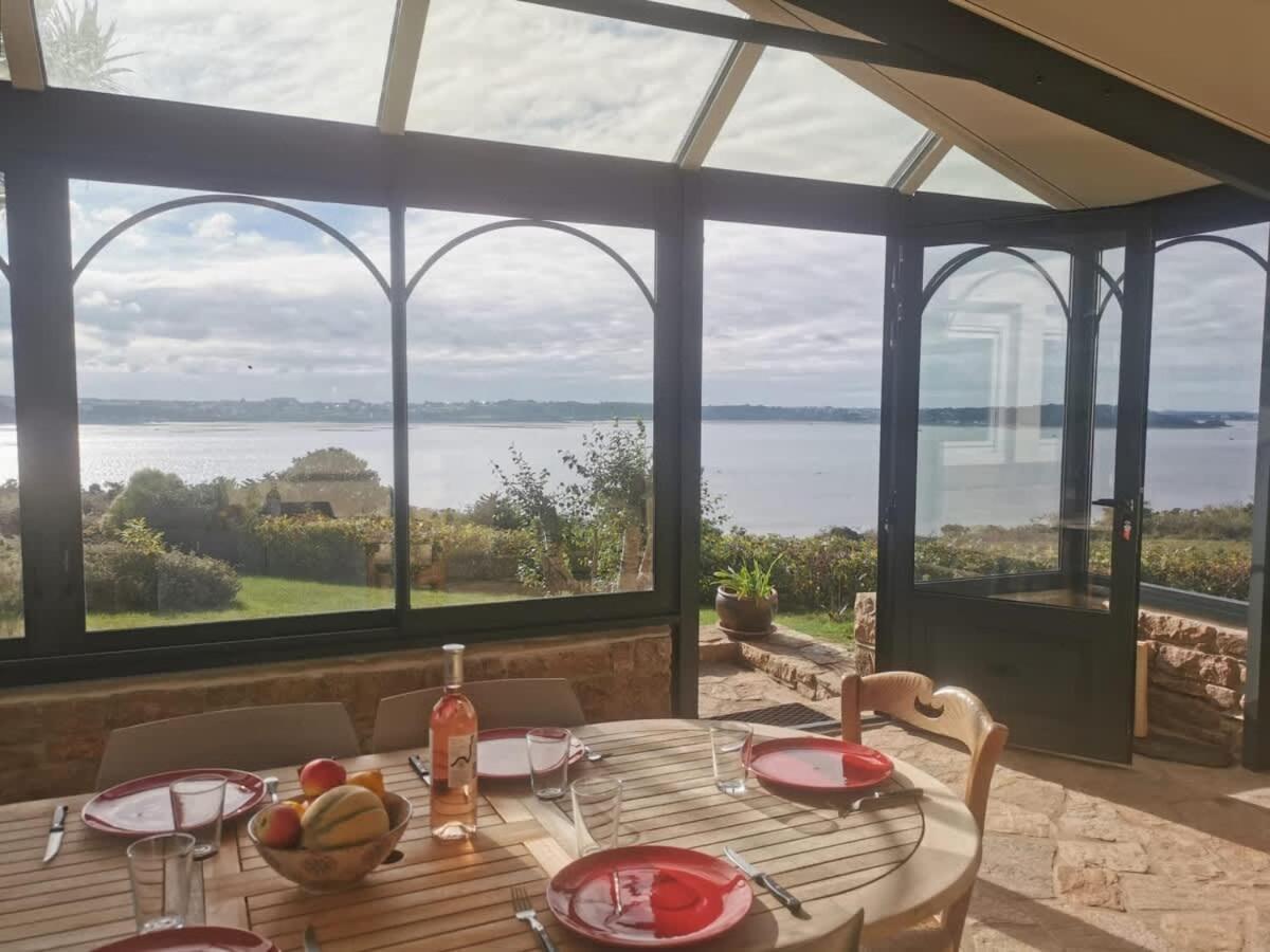 Kermartin - Maison De Famille Avec Vue Sur La Baie De Morlaix Plouezoc'h Exterior foto