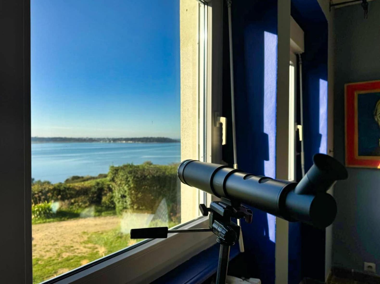 Kermartin - Maison De Famille Avec Vue Sur La Baie De Morlaix Plouezoc'h Exterior foto